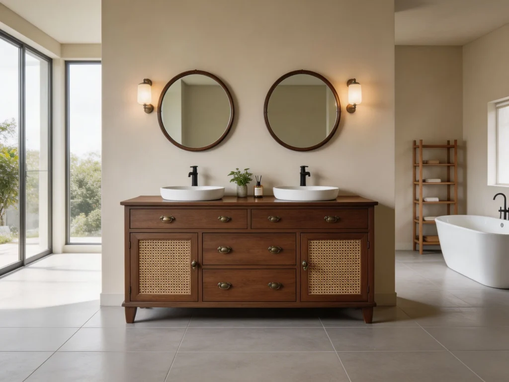 Bathroom Vanity As Furniture Open Plan