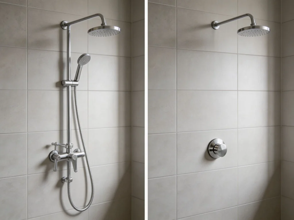 Exposed Vs Concealed Shower System Comparison