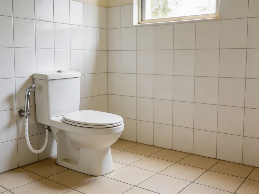 Southeast Asia Toilet With Hand Bidet Sprayer