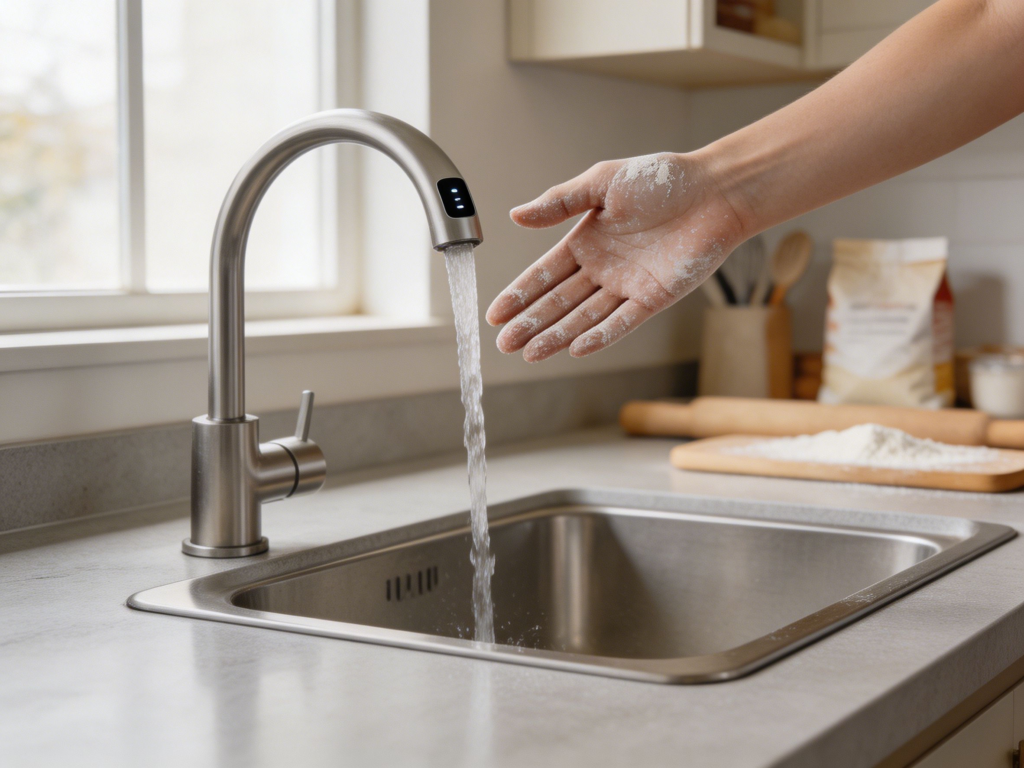 Touchless Kitchen Faucet Hands Free
