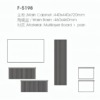 Yida F5198 Fluted Vanity Set Specifications And Line Drawing