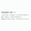 Yida Yd25001 55 Led Mirror Basin Cabinet Specifications Text