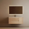 Yida Yd25012 120 Woven Texture Wall Mounted Vanity With Large Led Mirror Main