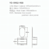 Yida Yd5902 900mm Wall Hung Single Sink Vanity Specifications
