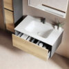 Yida Yd8837 White Ceramic Basin Drawer With Internal Storage Detail