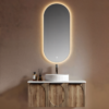 Yida Yd8844 Arch Design Wood Vanity With Oval Led Mirror Main