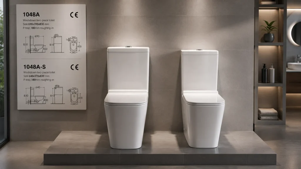 1048a 1048as Two Sizes Comparison Showroom
