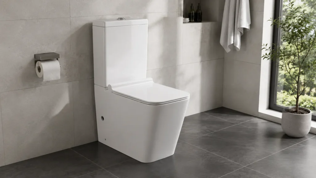 1048a Two Piece Toilet Bathroom Installed