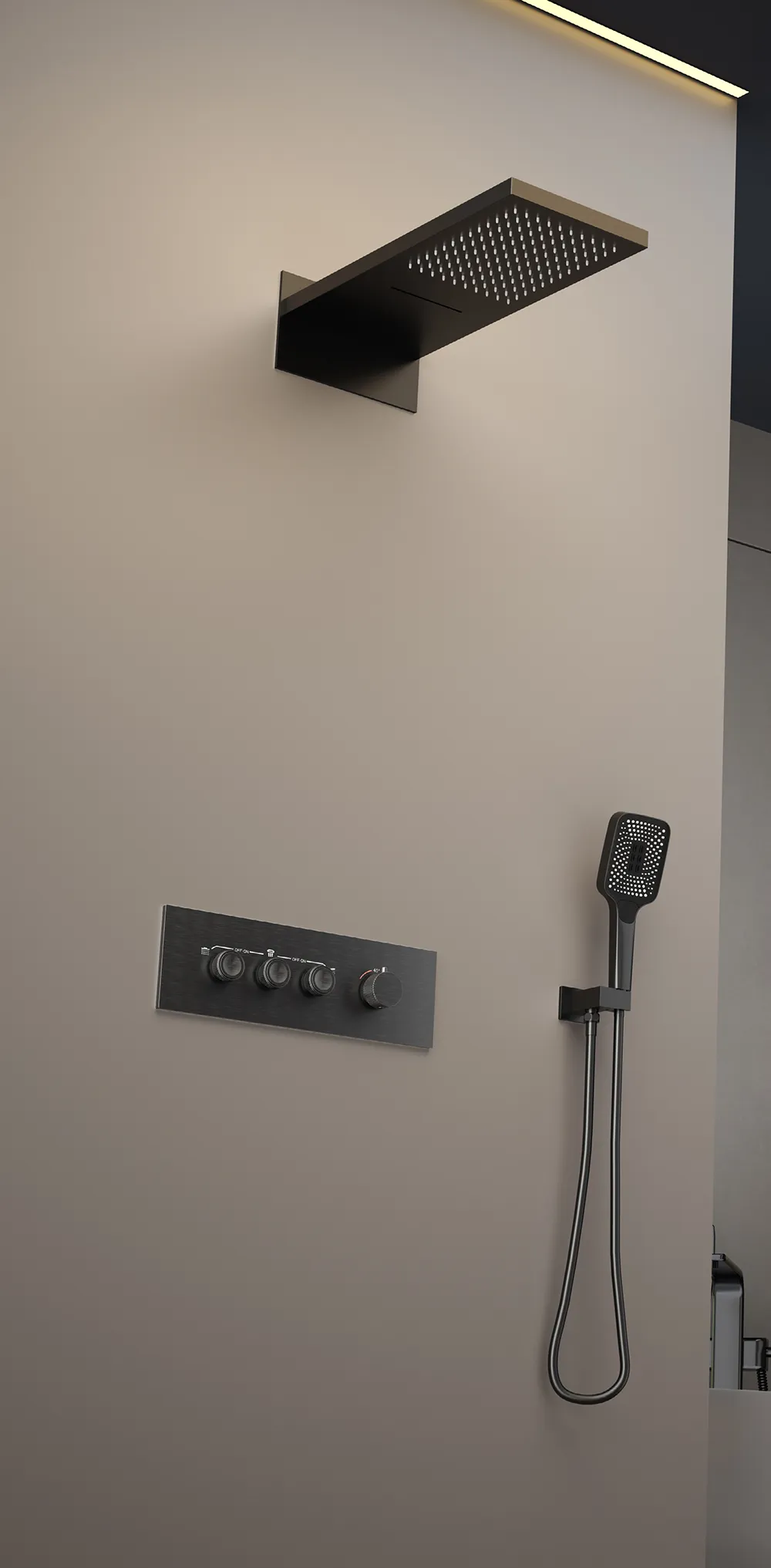 Yida Bath Shower Heads Chrome Rainfall System