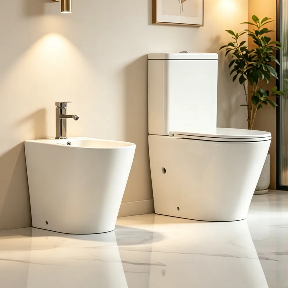 Yida Bath Modern White Ceramic Bidet Toilet with Soft Close Seat