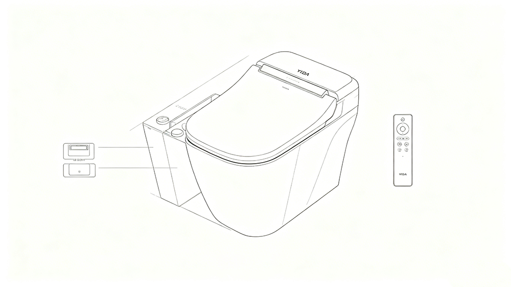 Yida Wall Hung Toilet Supports Flexible Customization On Control Mode And Installation Size