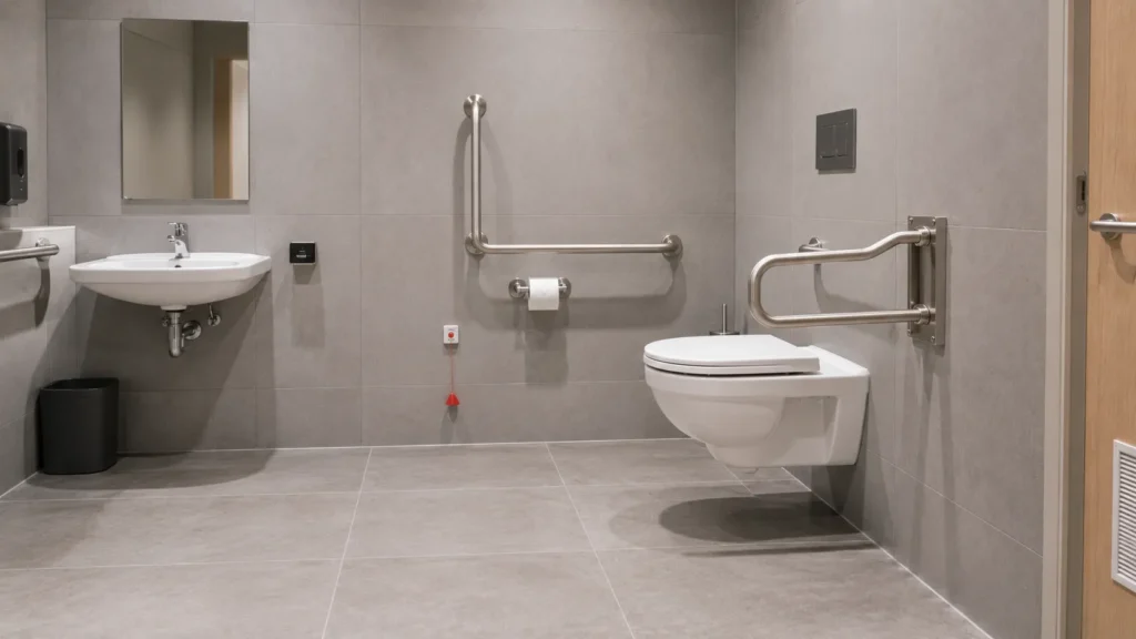Accessible Bathroom Accessories Grab Rail Compliance