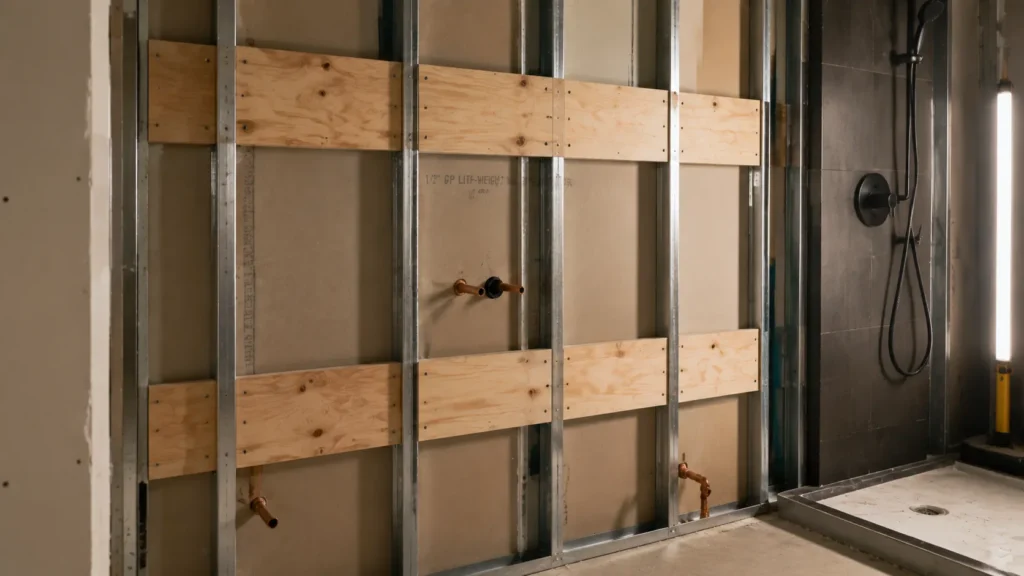 Bathroom Accessories Blocking Installed Wall Framing