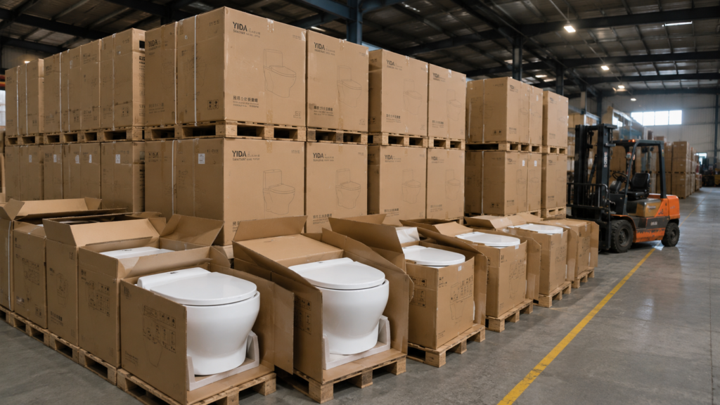 Porcelain Toilet Bulk Order Warehouse Inventory