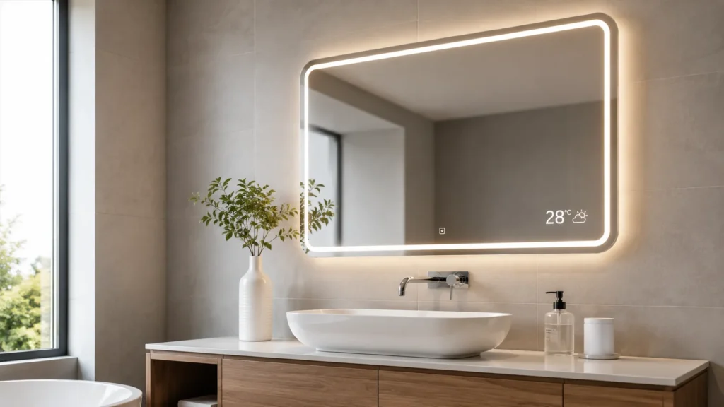 Smart Mirror Led Lighting Bathroom Display