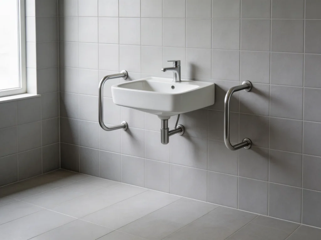 Wall Mounted Basin Clear Floor Space Accessible