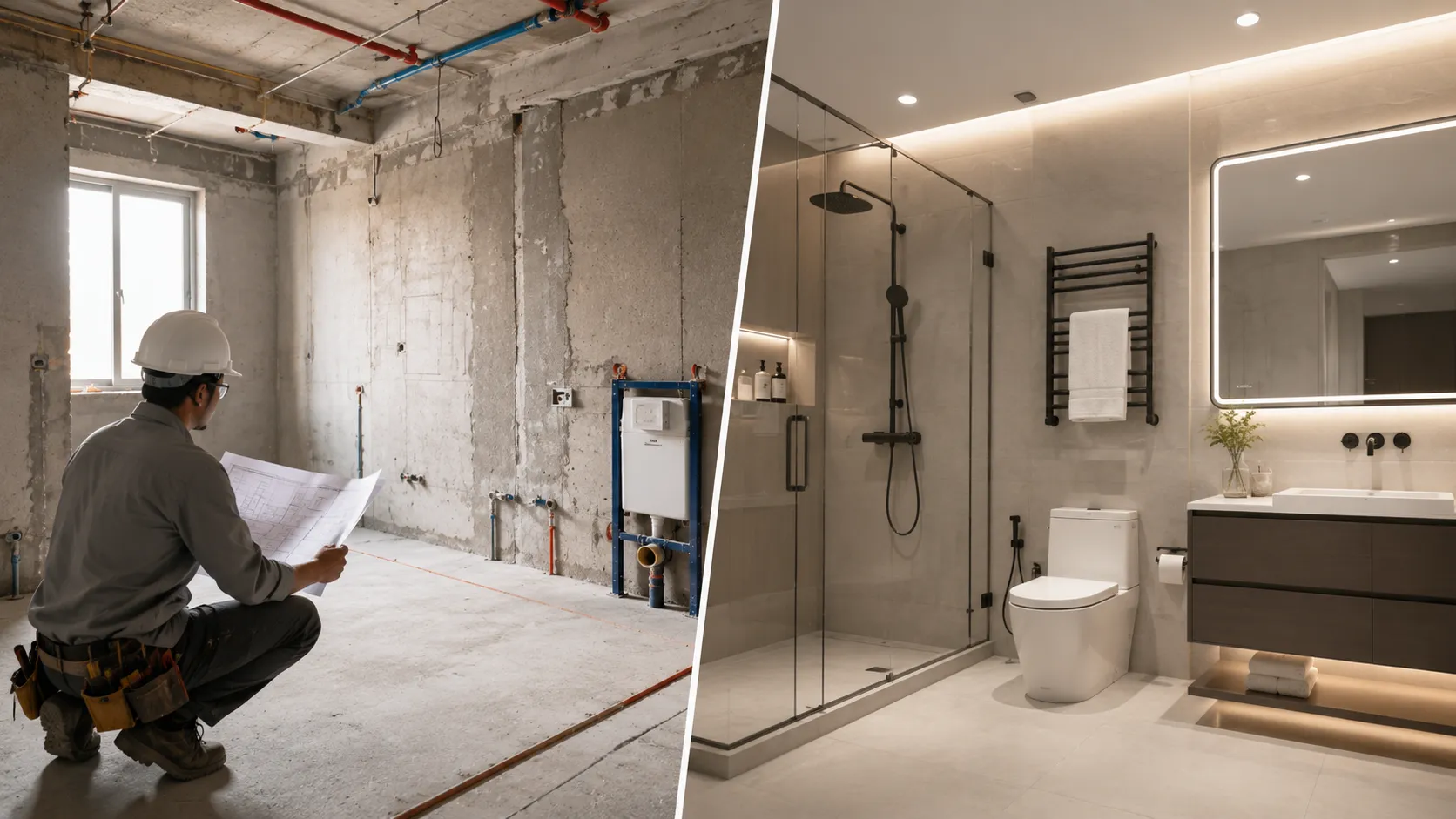 YIDA Bathroom Expert Solutions - Before & After Renovation, 14 Years of Sanitary Ware Experience