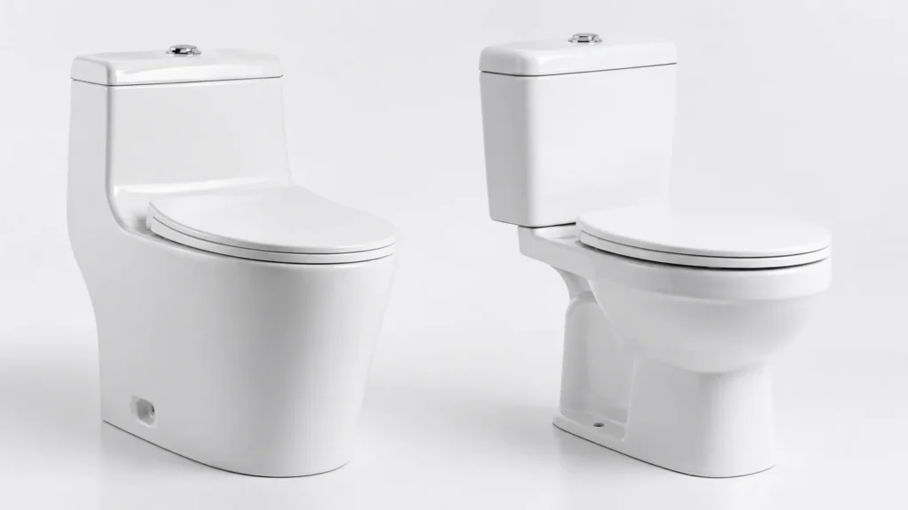 Comparison Chart Of Modern Integrated Toilets And Two Piece Toilets