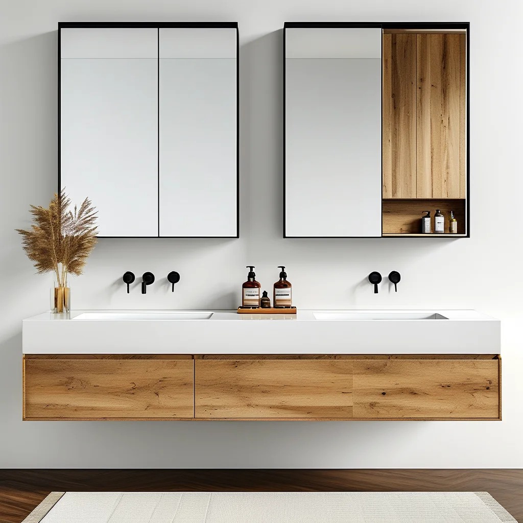 Bathroom vanity material comparison solid wood vs plywood vs sintered stone vs stainless steel