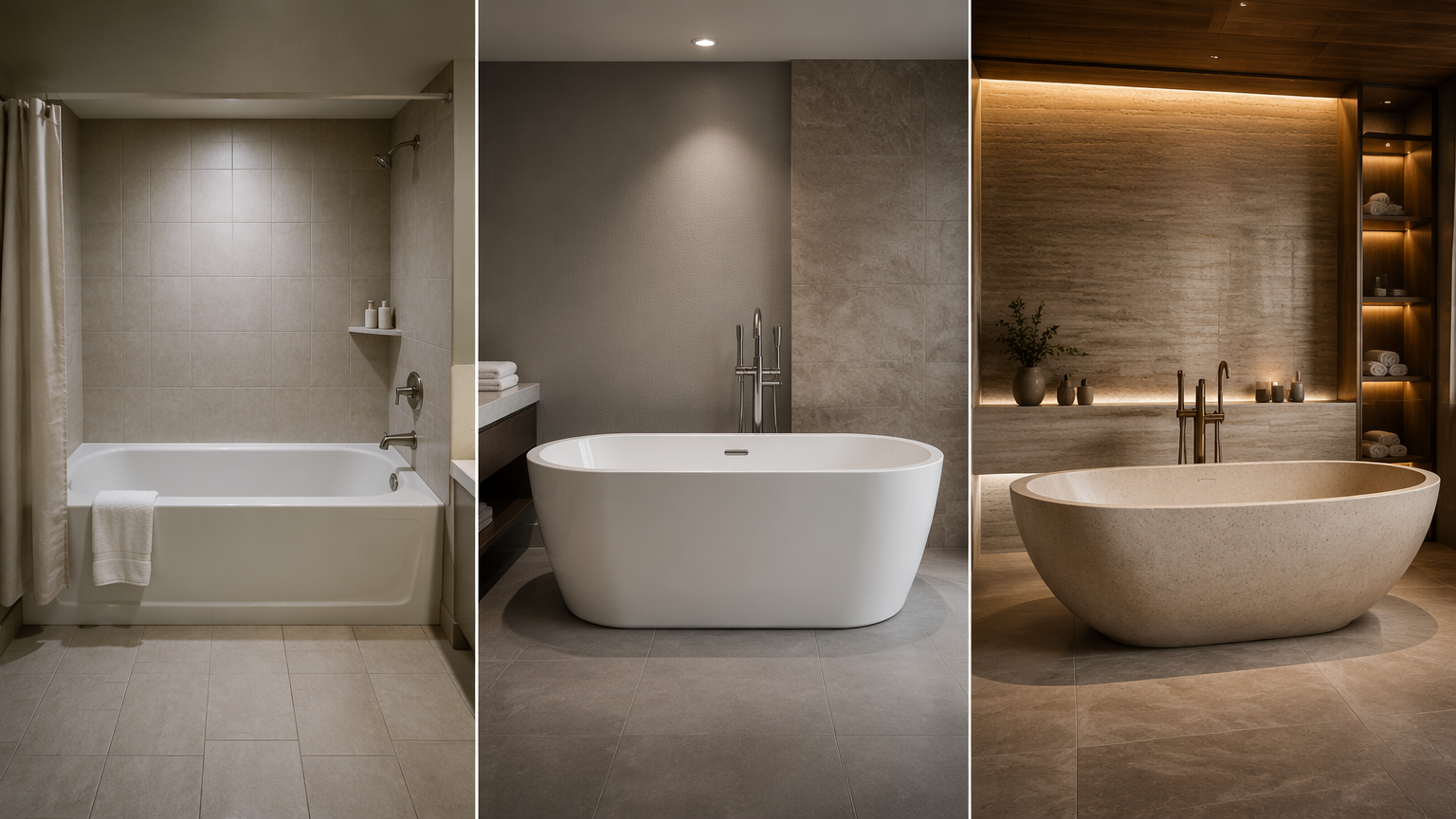 Bathtub Decision Matrix Budget Mid-range Luxury