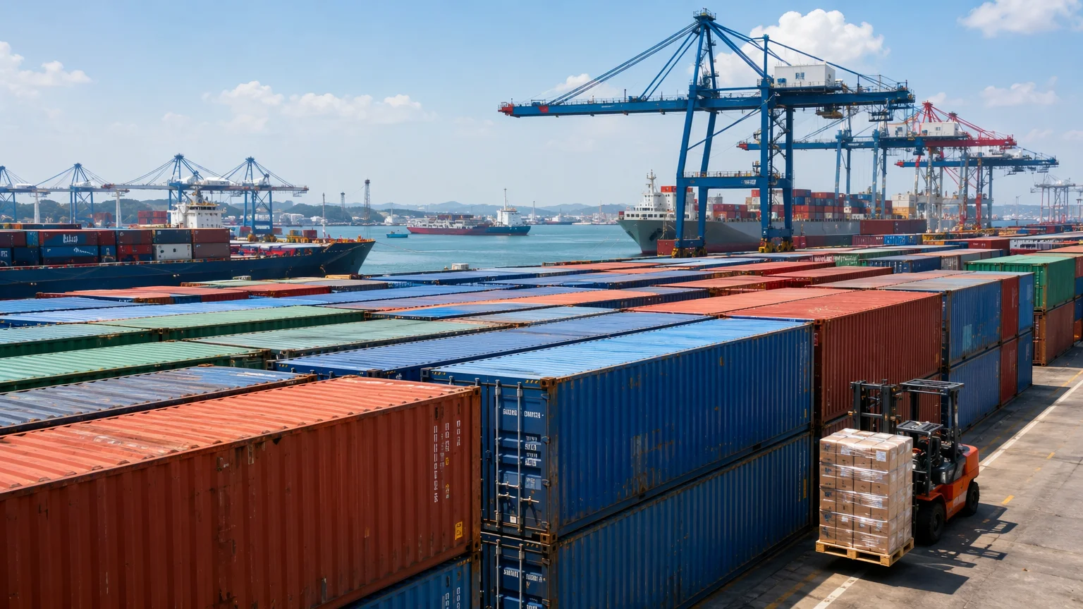 Shipping containers for wholesale wall hung toilets at export port