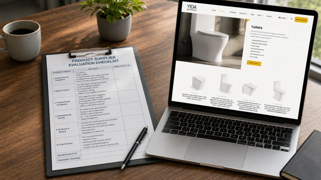Manufacturer Evaluation Criteria Sourcing Checklist