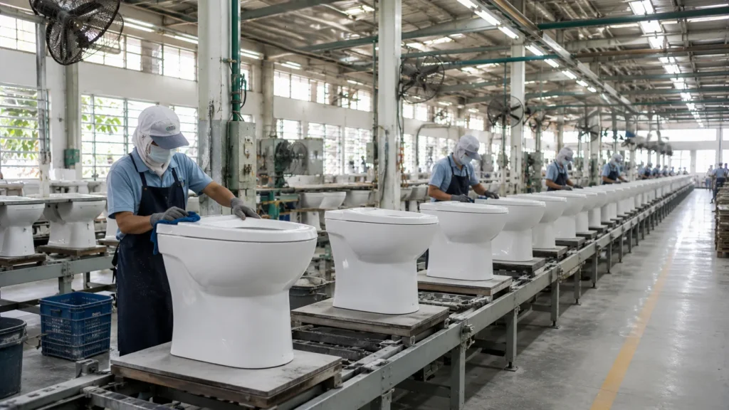 Southeast Asia Toilet Factory Production Line